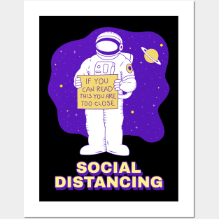 Social Distancing on space Posters and Art